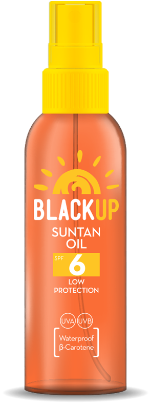 BLACK UP Suntan Oil SPF 6, 150 ml
