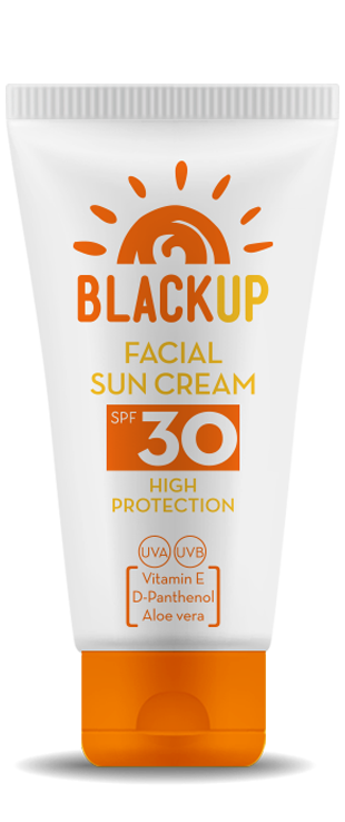 Крем за сончање за лице BLACK UP, СПФ 30, 50 ml